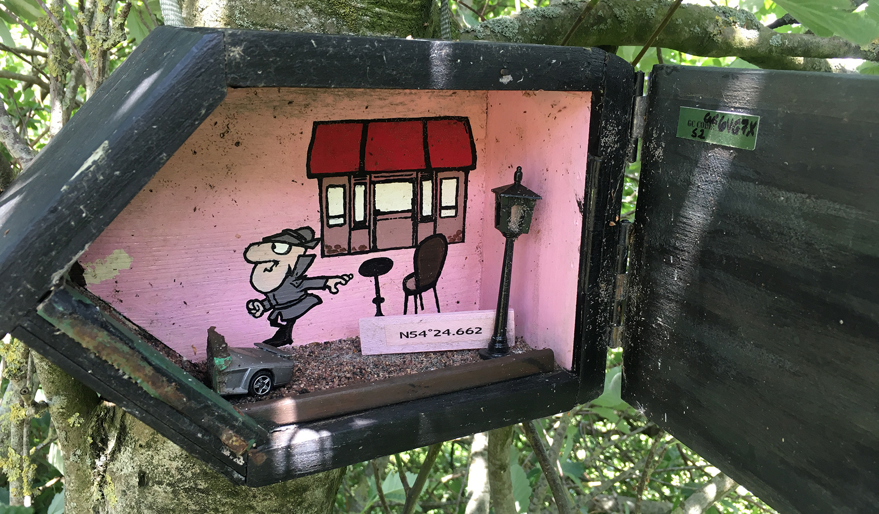 Geocachen unterwegs.