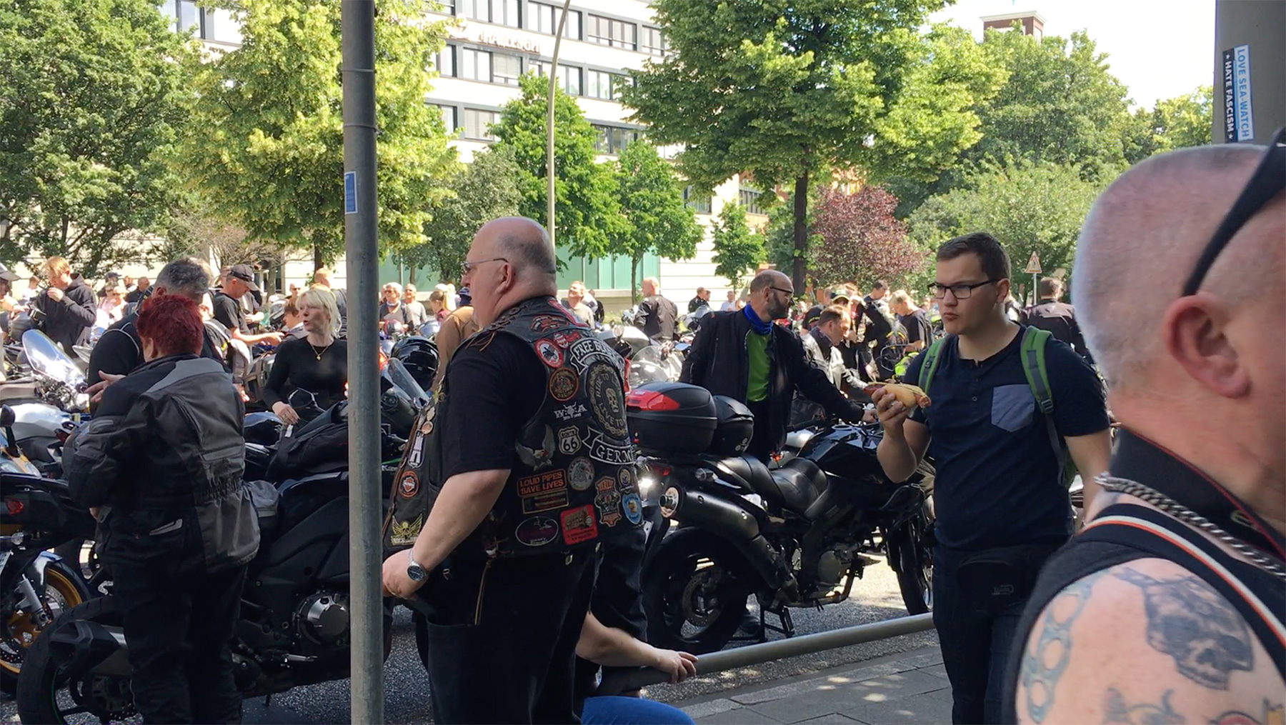 Bikers beim Bikergottesdienst