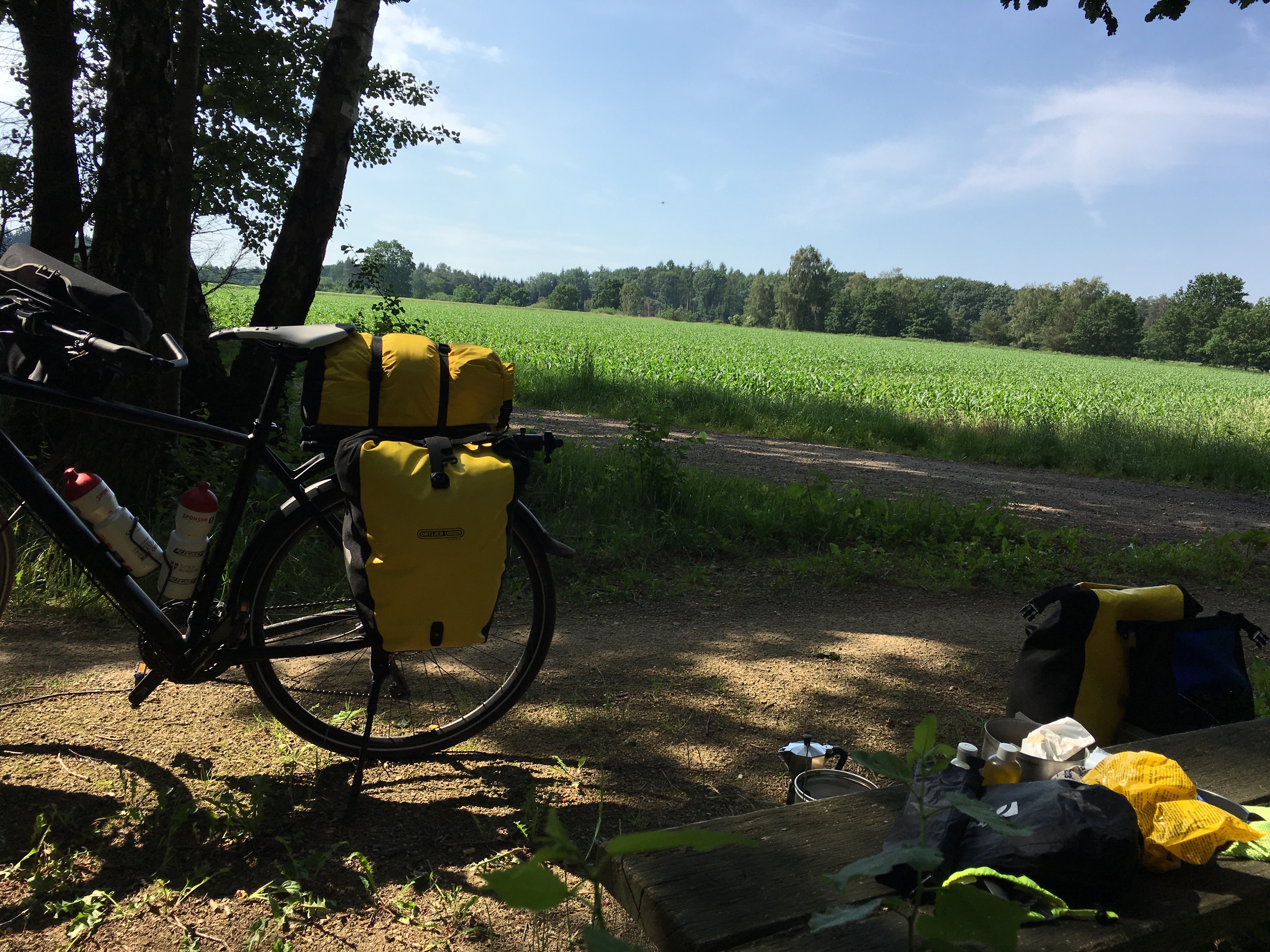 Gemütlicher Frühstücksplatz bei Soltau