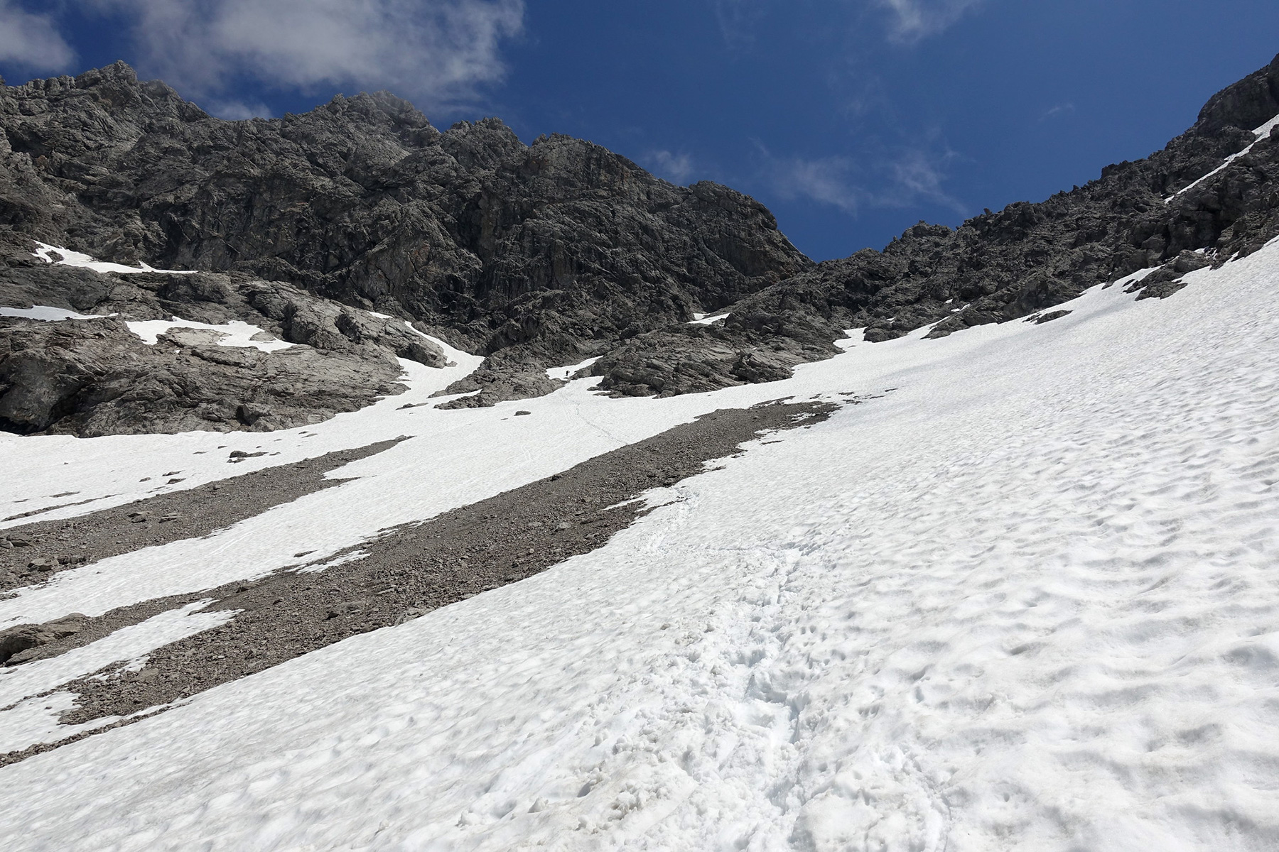Aufstieg zur Bockkarscharte