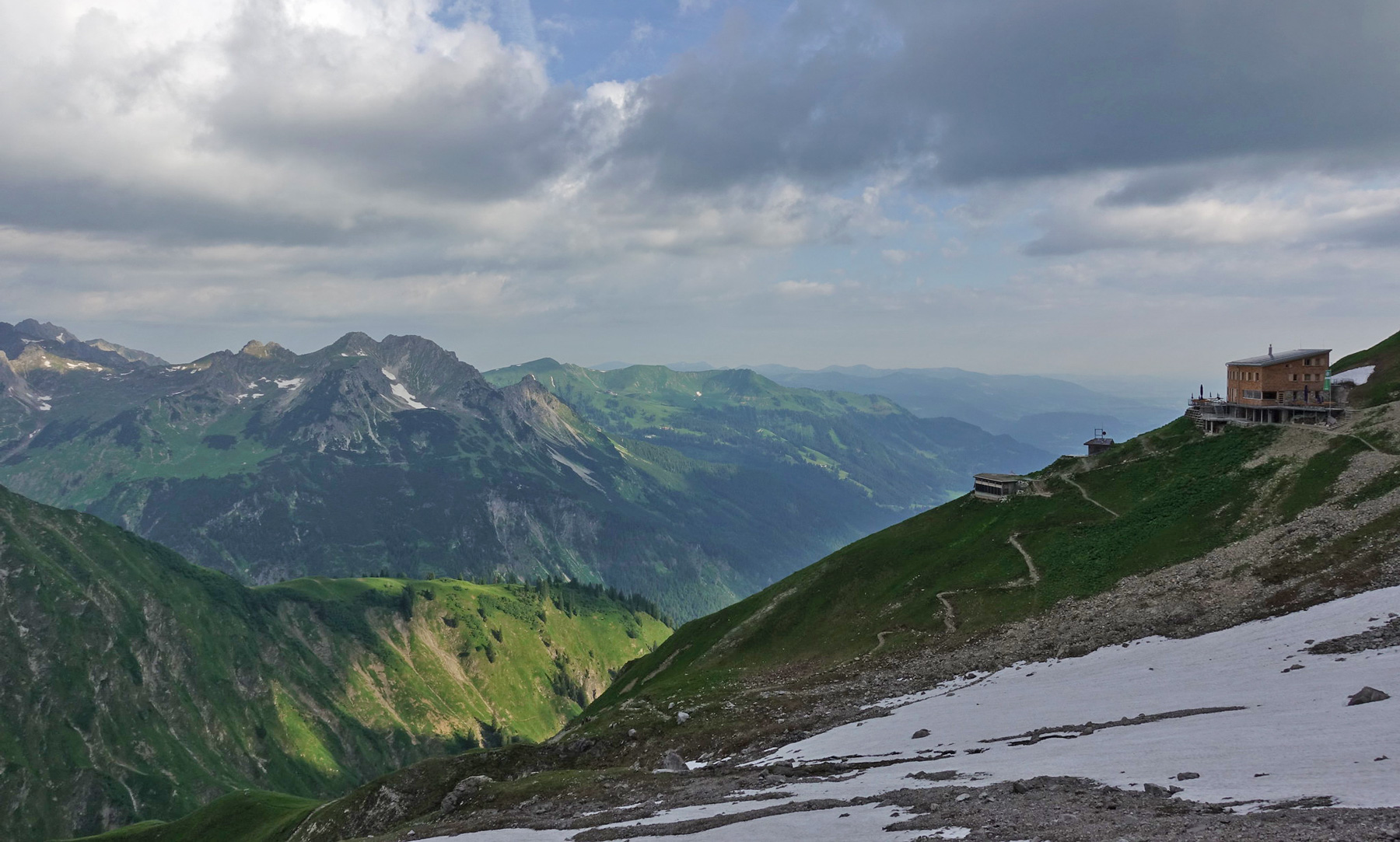 Blick zurück zum Waltenberger Haus
