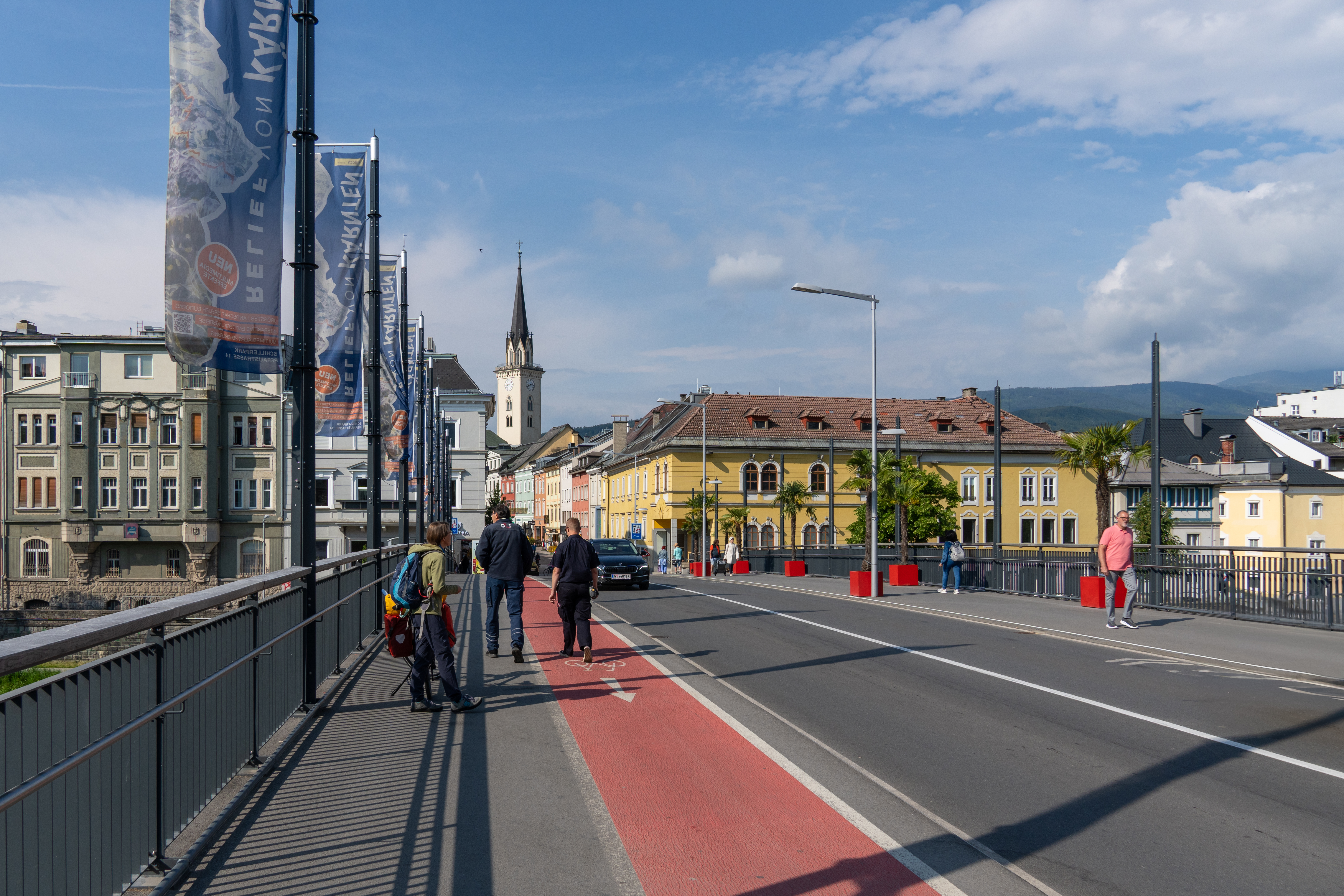 Brücke in die Altstadt von Villach