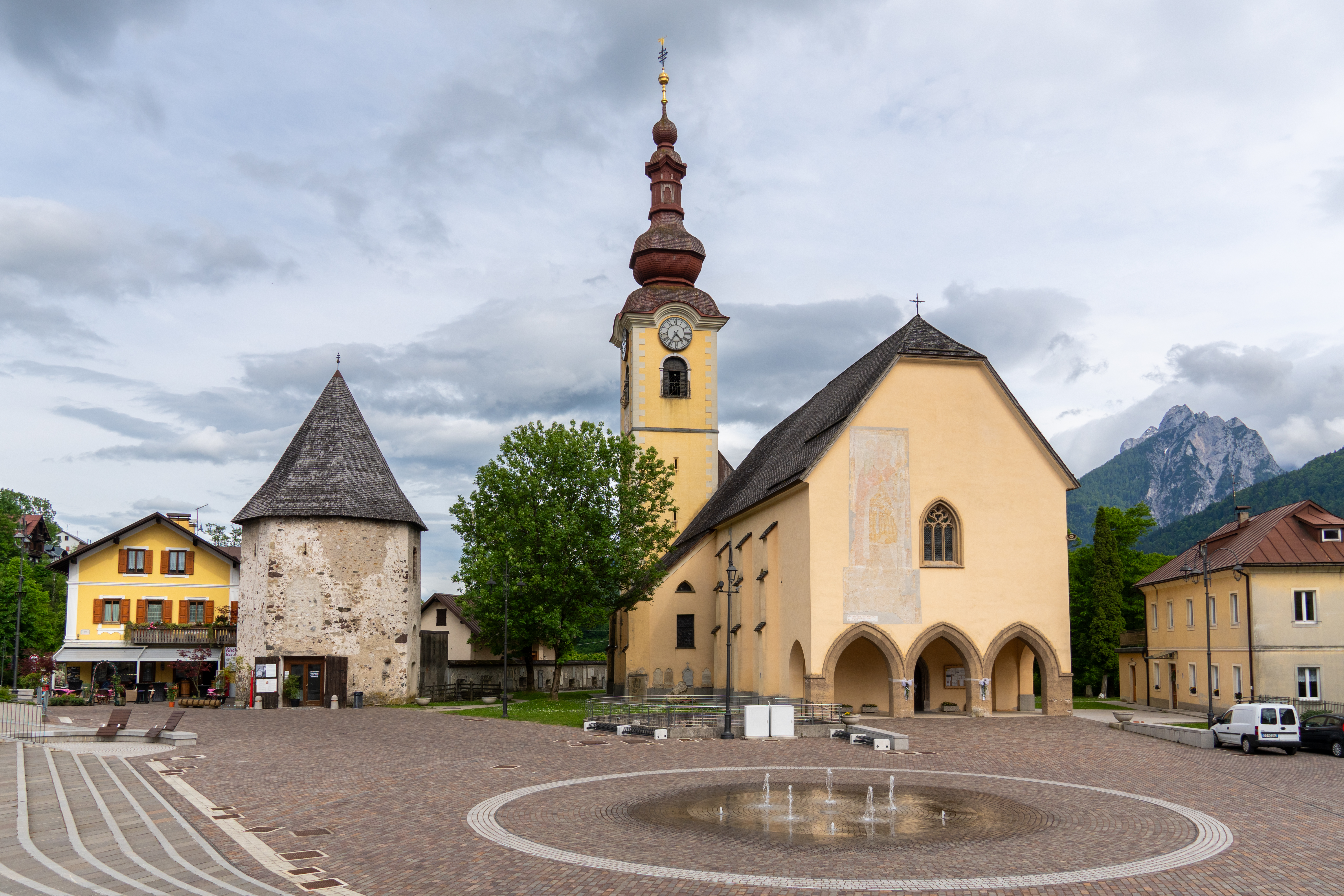 Piazza Unità im Zentrum von Tarvisio