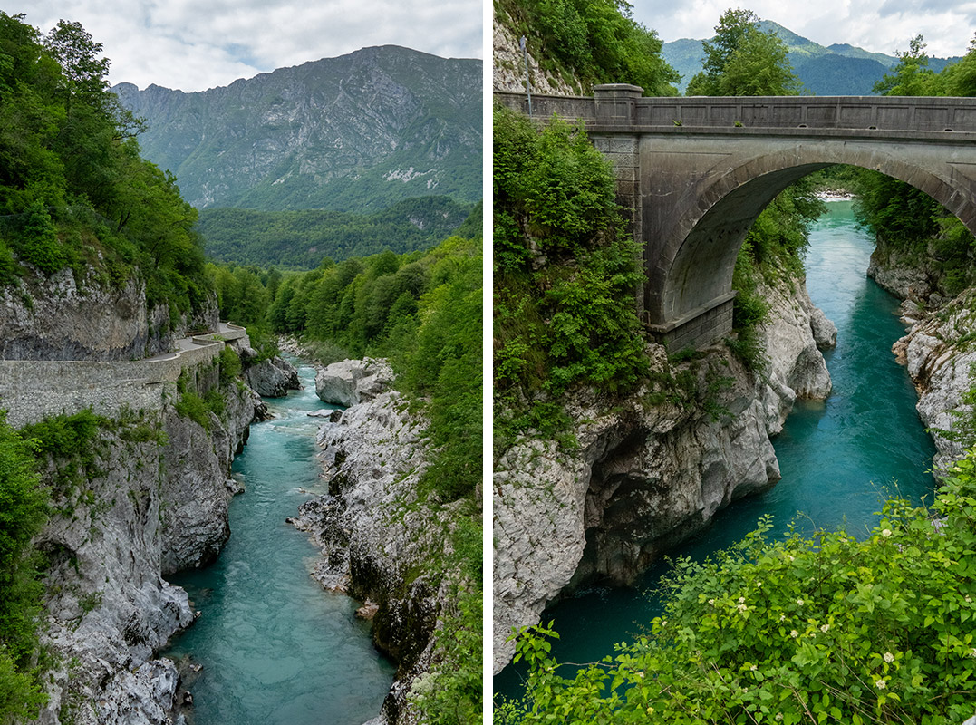 Napoleon Brücke über die Soca