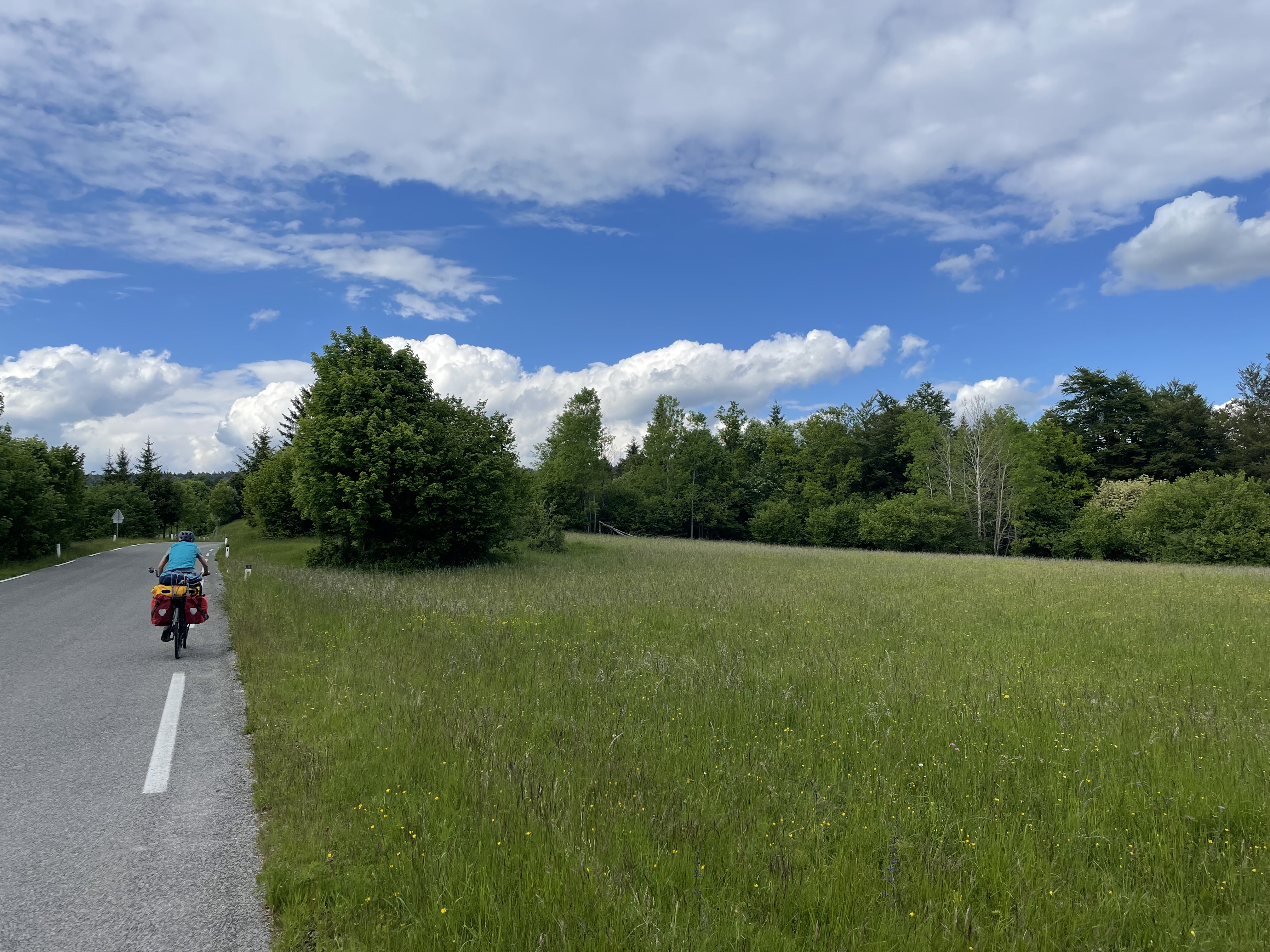 Nach 51 km. Der nächste Höhenzug ist bald bezwungen