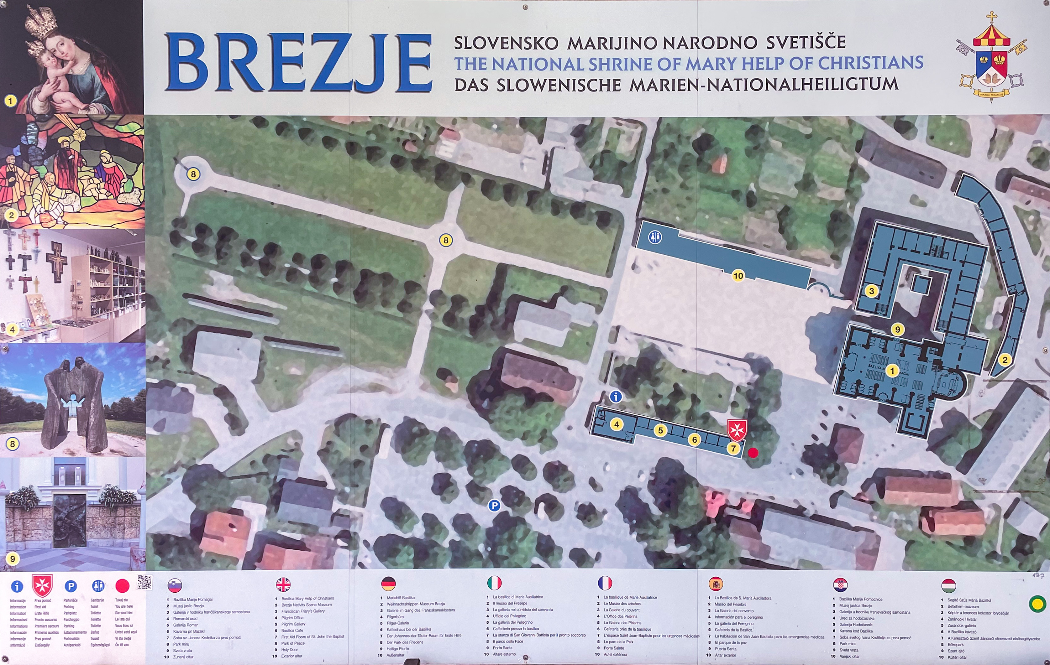 Übersichtskarte Basilika Maria Hilf