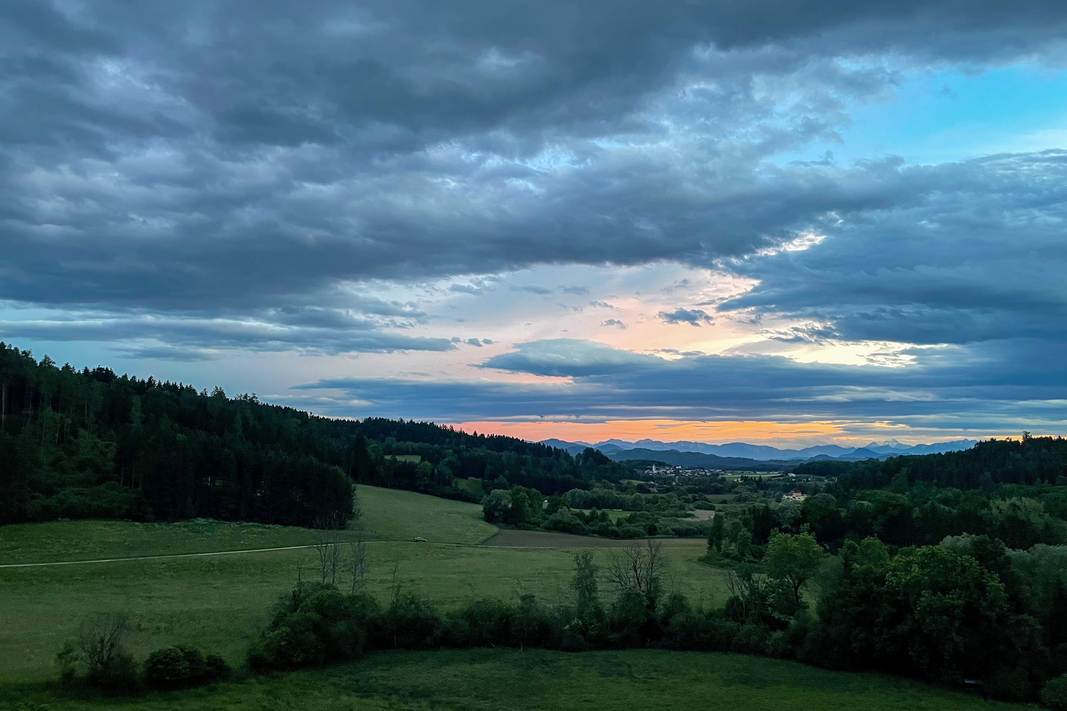 Herrlicher Blick in die Alpen